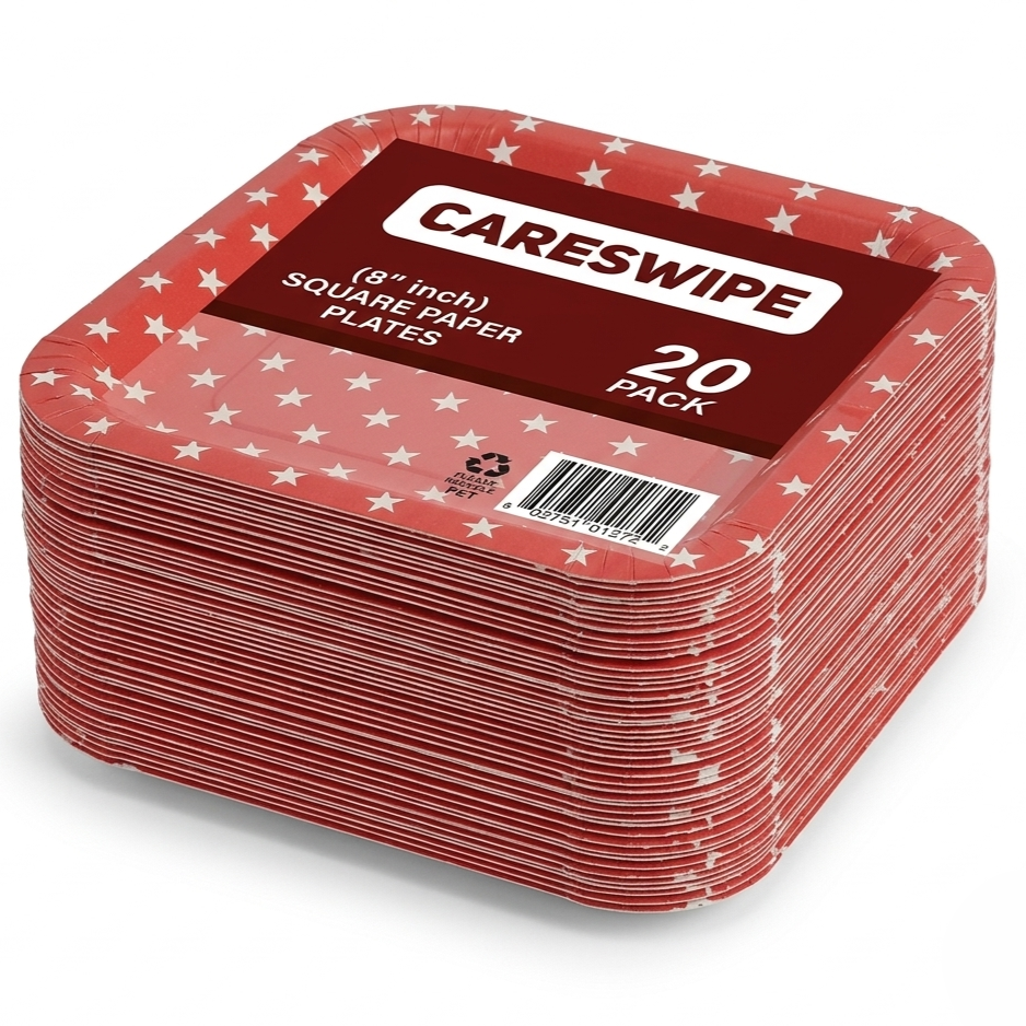 Carespwipe Singlewall Printed Paper Cups (250ml) 25pcs in 1 Master Box 72 Per Carton Total 1800 Pcs