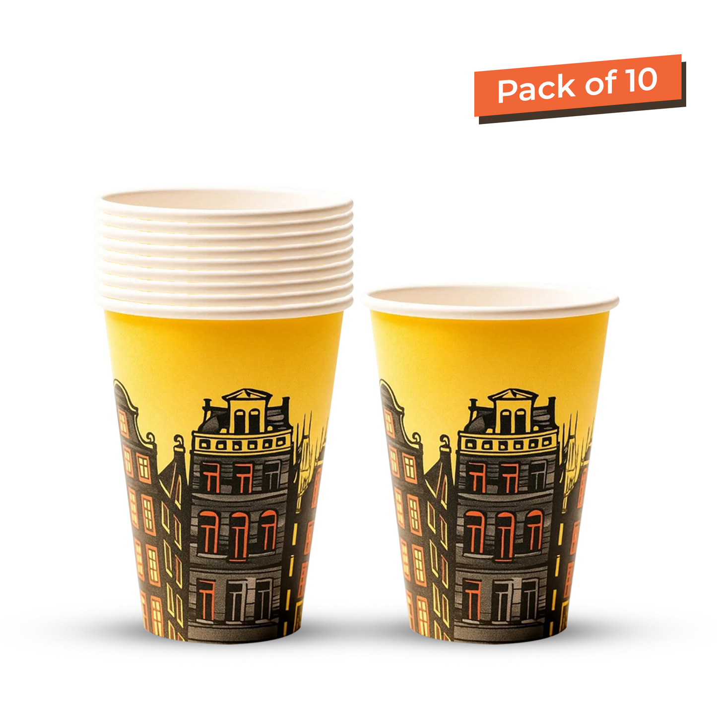 Careswipe City Print Paper Cup 360 ML – Pack of 100