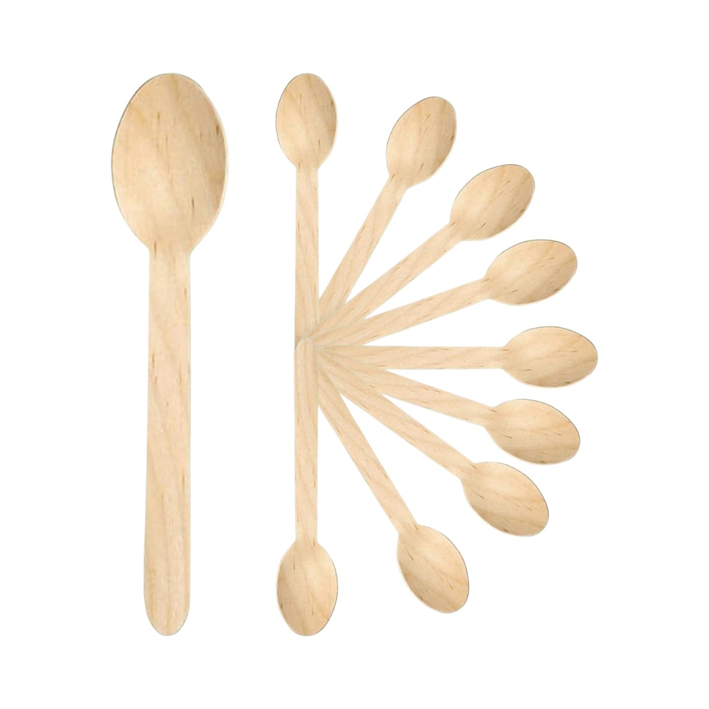 Careswipe Wooden Spoons (Disposable) 160 mm Pack 500