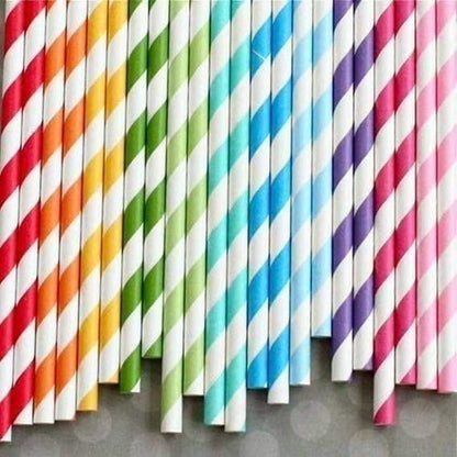 Careswipe Multicolor Straws 6mm x 8" colord any one depend on avaibility 50 pcs in  1 Master Box 200 Packets Per Carton Total 10000 Pcs