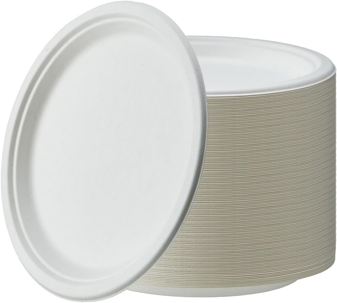 Careswipe Disposable Round Plates 10 inches 15 pcs in 1 Mater Box 50 Packets Per Carton Total 750 Pcs