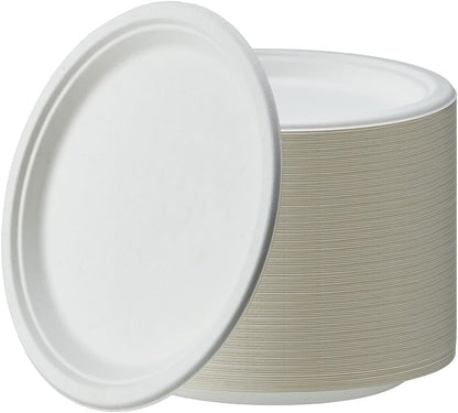 Careswipe Disposable Round Plates 10 inches 15 pcs in 1 Mater Box 50 Packets Per Carton Total 750 Pcs