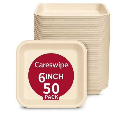 Careswipe disposable plate - 6 in - 1 pack 50 PCS in 1 Master Box 50 Packets per Carton Total 2500 Pcs