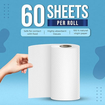 Careswipe 2 Ply Kitchen Tissue Paper Roll 6 Roll Per Packet 8 Packet in 1 Carton Box - Direct Supply for Hotels, Office, Retail, Bulk Wholesale Supply