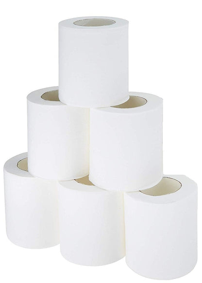 Careswipe 2Ply Toilet Tissue Paper Roll 6 Roll Per Packet 20 Packet in 1 Carton Box- Direct Supply for Hotels, Office, Retail, Bulk Wholesale Supply